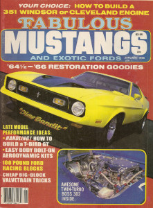 FABULOUS MUSTANGS 1986 JAN - MONSTER 302 BUILT, GT500KR
